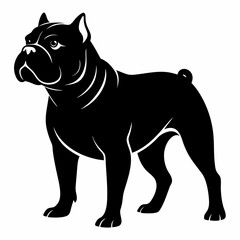 Bulldog Black silhouette