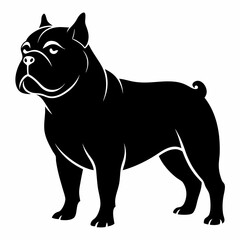Bulldog Black silhouette