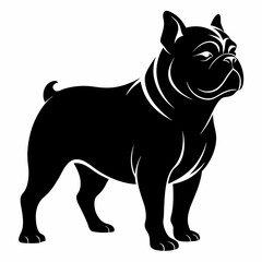 Bulldog Black silhouette