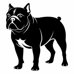 Bulldog Black silhouette