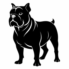 Bulldog Black silhouette