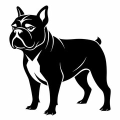 Bulldog Black silhouette