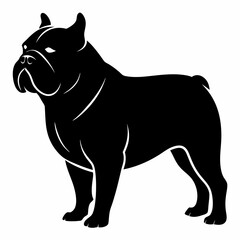 Bulldog Black silhouette