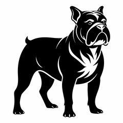 Bulldog Black silhouette