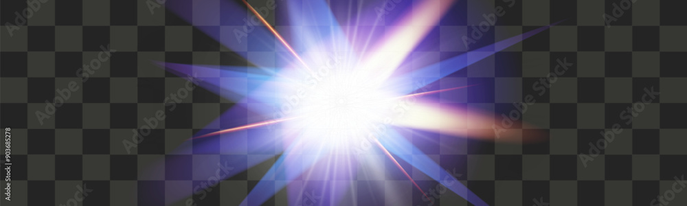 Aufkleber crystal shape light effect.animated glowing vector.