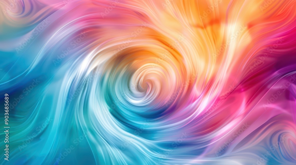 Aufkleber an abstract background with swirling colorful patterns and gradients