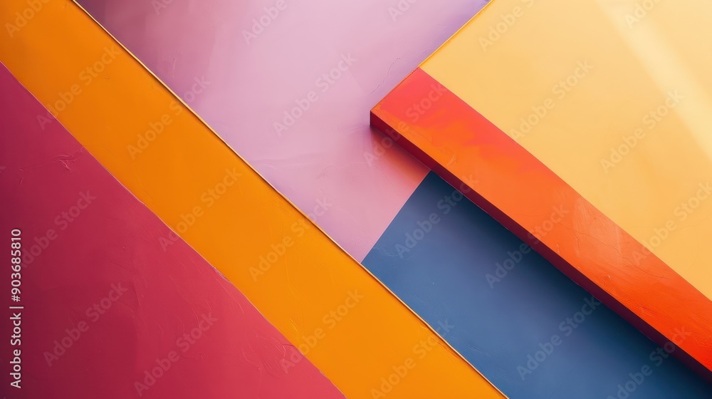 Poster an abstract background with bold, contrasting colors and sharp angles