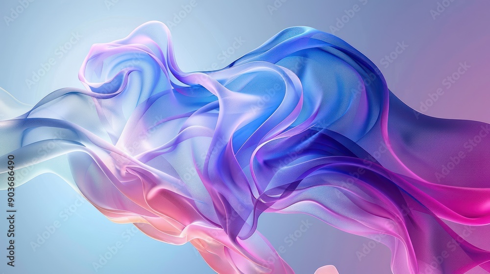Poster an abstract modern background with a blend of vivid colors and flowing shapes