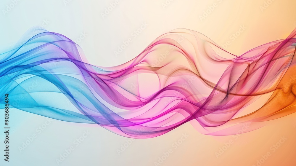 Poster an abstract modern background with a blend of vivid colors and flowing shapes