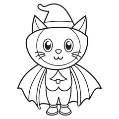 Halloween Coloring Pages for kids, Halloween Vector