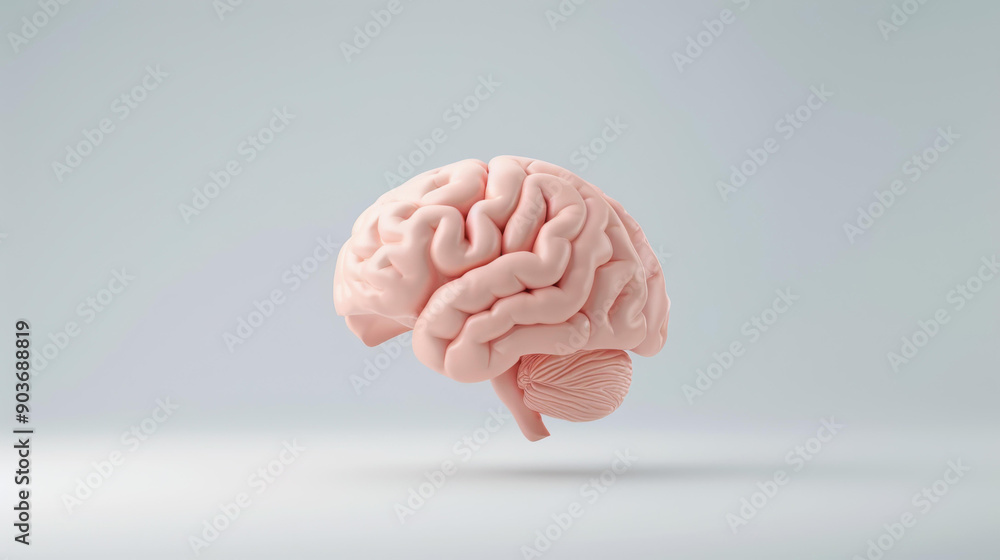 Poster explore a detailed and medically accurate view of the human brain, showcasing its structure and func