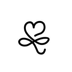 handdrawn Infinity heart symbol 