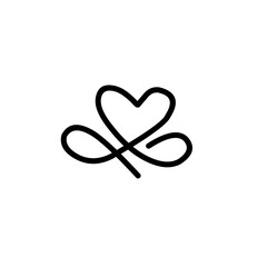 handdrawn Infinity heart symbol 