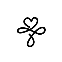 handdrawn Infinity heart symbol 