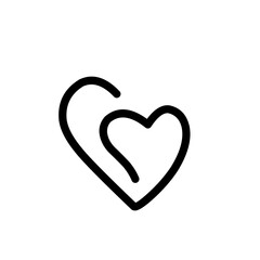 handdrawn Infinity heart symbol 