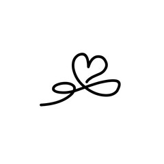 handdrawn Infinity heart symbol 