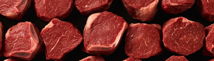 Fototapeta premium Succulent Steak Garnished with Fresh Rosemary and Sea Salt Seasoning