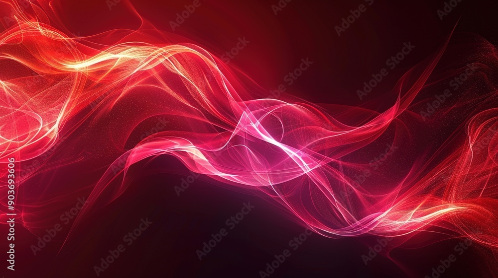 Poster bright background image featuring bold red abstract art, adding an energetic and lively touch to any