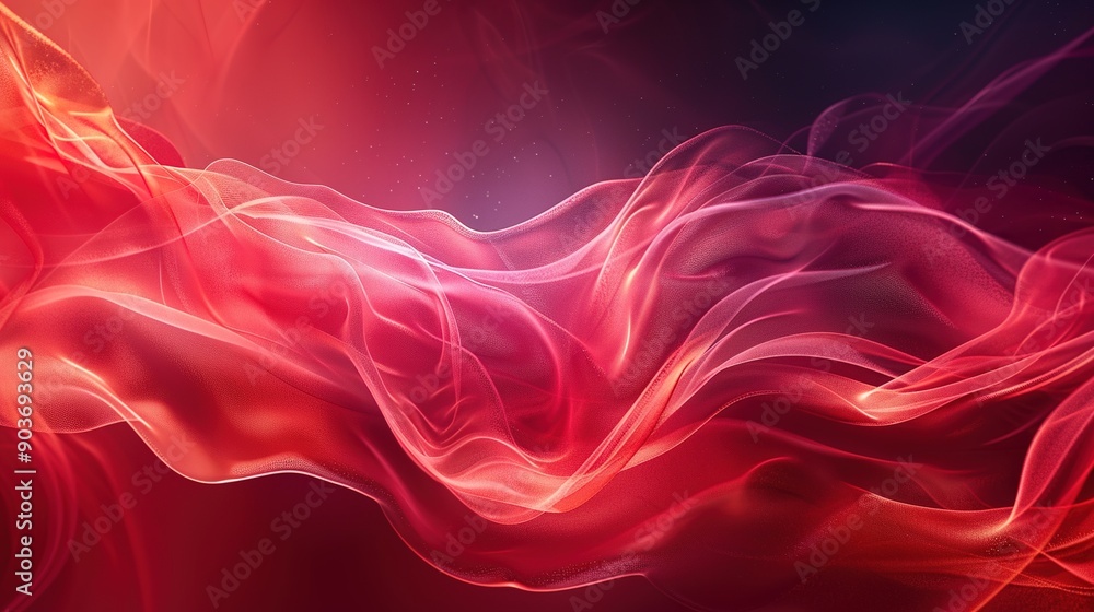 Poster Bright background image featuring bold red abstract art, adding an energetic and lively touch to any design