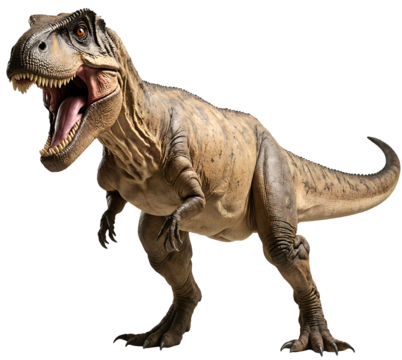 Tyrannosaurus Rex Dinosaur Isolated on White Background