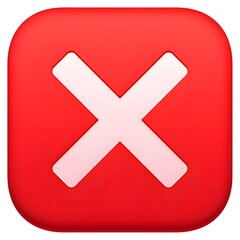 Fototapeta premium Cross Mark Button