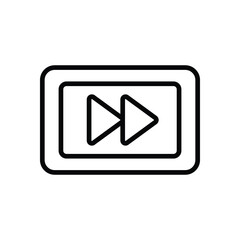 Fast Forward Button vector icon