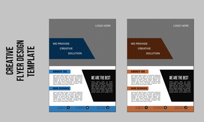 Modern Minimal Unique Creative Flyer Template