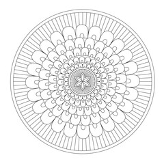 Intricate Floral Mandala Design