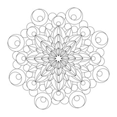Intricate Floral Mandala Design