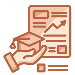 Graduation Rates Icon