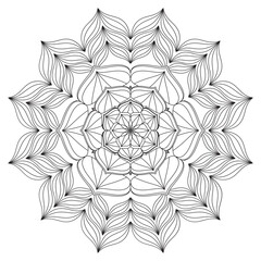 Intricate Floral Mandala Design