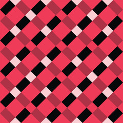 Japanese Checkered Diamond Vector Seamless Pattern