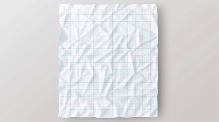 Obraz premium Detailed vector design of square-lined paper blank sheet