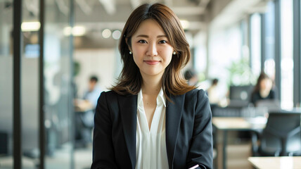 Fototapeta premium Portrait of a female businessman