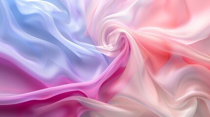 Fototapeta premium A colorful piece of fabric with a pink and blue swirl