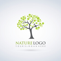 Obraz premium Nature Tree Logo Template. Vector Illustrator