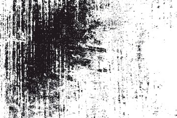 Rough black and white texture vector. Distressed overlay texture. Grunge background. Abstract textured effect. Vector Illustration. Black isolated on white background
