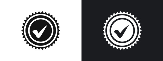 Recommend icon linear graphics set vector in black