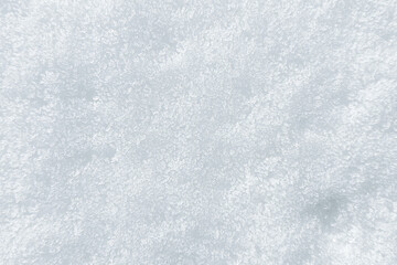 White snow background. Macro photography of ice crystals.