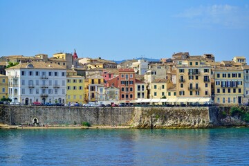 Fototapeta premium View of Corfu Island in Ionian Sea in Greece.