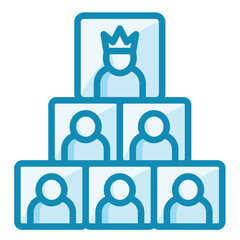 Fototapeta premium Social Structure Icon