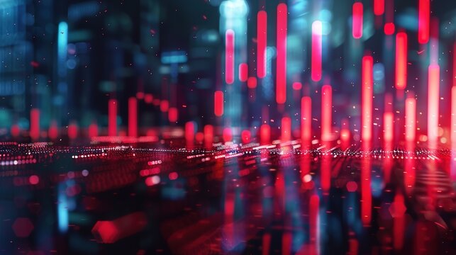 Price reduction, holographic business crisis, futuristic financial declin