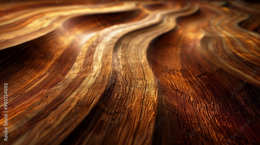 Poster the image is of a wooden surface with a wavy pattern