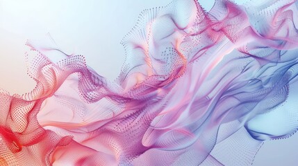 Abstract art representing AI with dynamic shapes and colors