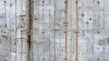 A wall with a lot of holes and cracks