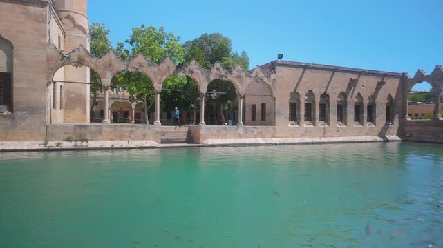 Pool of Abraham, Halil-&Uuml;r Rahman Lake. Balikligol, Sanliurfa, Turkey.