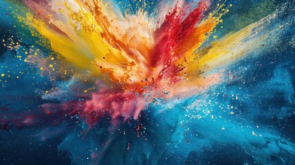 Abstract Colorful Explosion