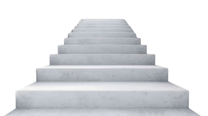 Stairs on transparent background 