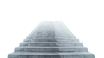 Stairs on transparent background 