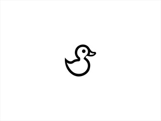 The logo features a stylized duck head in profile, with smooth, flowing lines that capture the duck's distinct beak and eye.
